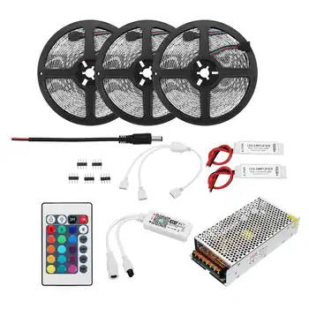 

15M LED Strip Light Kit 5050 RGB Flexible Waterproof Alexa Smart Home Wifi Control APP Wireless Control TV Light AC110-240V
