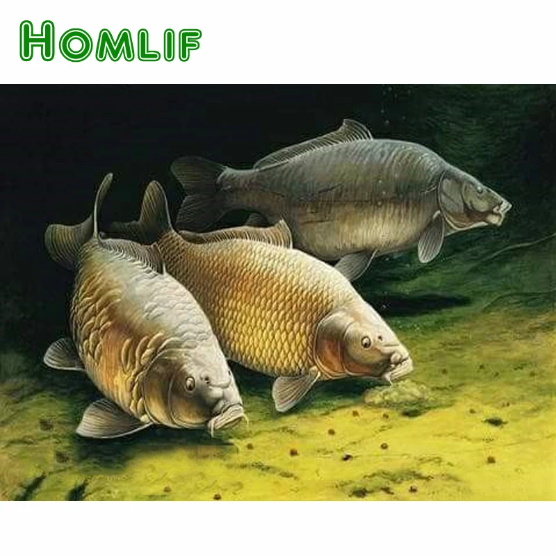 HOMLIF 100% полная круглая 5D алмазная живопись своими руками Вышивка крестом три
