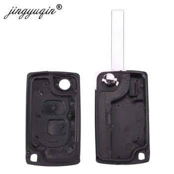 Keyforkess modificato Flip pieghevole chiave a distanza Shell misura per PEUGEOT 307 607 207 407 2BTN portachiavi Fob VA2/HU83 lama - Jingyuqin modificato Flip pieghevole chiave a distanza Shell misura per PEUGEOT 307 607 207 407