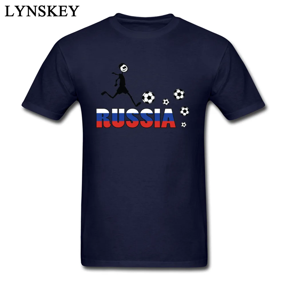 Funny Tops Shirts 2017 Hot Sale Round Collar RUSSIA TEXT WITH FLAG 100% Cotton Mens T-shirts Printed Summer/Fall Tee-Shirts RUSSIA TEXT WITH FLAG navy