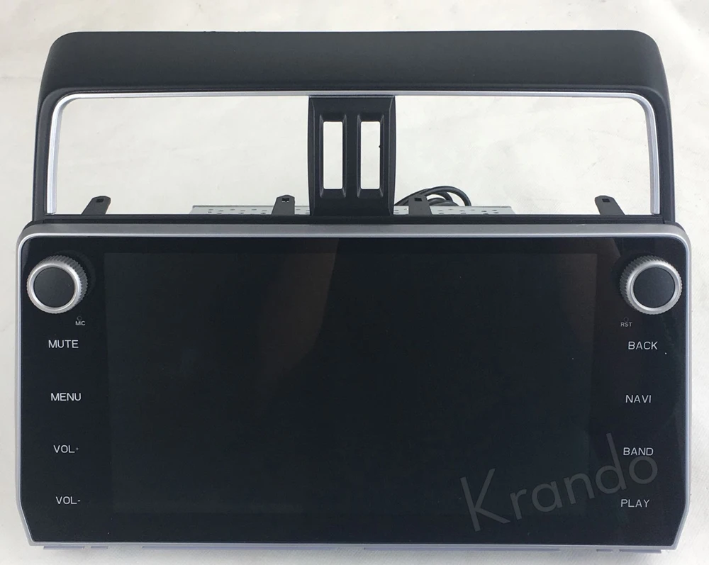 Discount Krando Android 7.1 10.1" full touch car navigation radio gps for toyota prado 2018 multimedia system WIFI Bluetooth Playstore 11