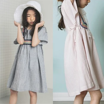

Pastorale Girls Dresses 2019 Teenage Princess Clothing Black Pink Striped Little Dress Girls Summer 12 14 8 7 5 4 10 Years