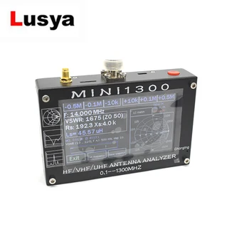 

Upgrade Mini1300 4.3inch TFT LCD 0.1-1300MHz HF VHF UHF ANT SWR Antenna Analyzer inner Battery Meter 5V/1.5A l3-003