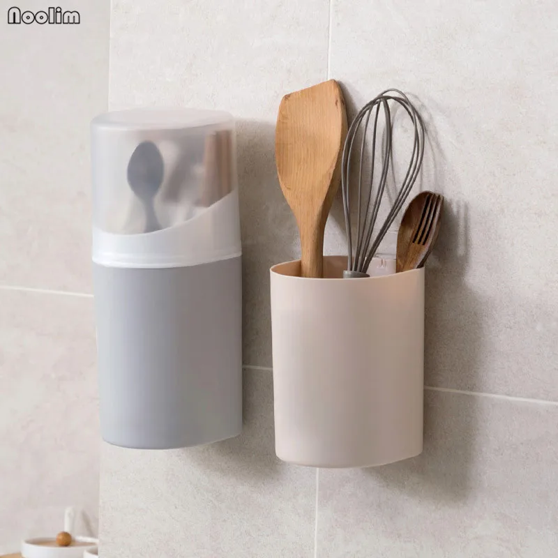 NOOLIM Wall mounted Chopsticks Rack with Cover Dust proof Chopsticks