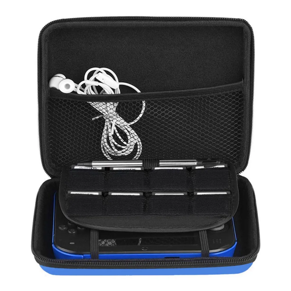 Для nintendo 2DS EVA жесткий чехол защитная сумка с ручкой чехол+ ремешок для переноски