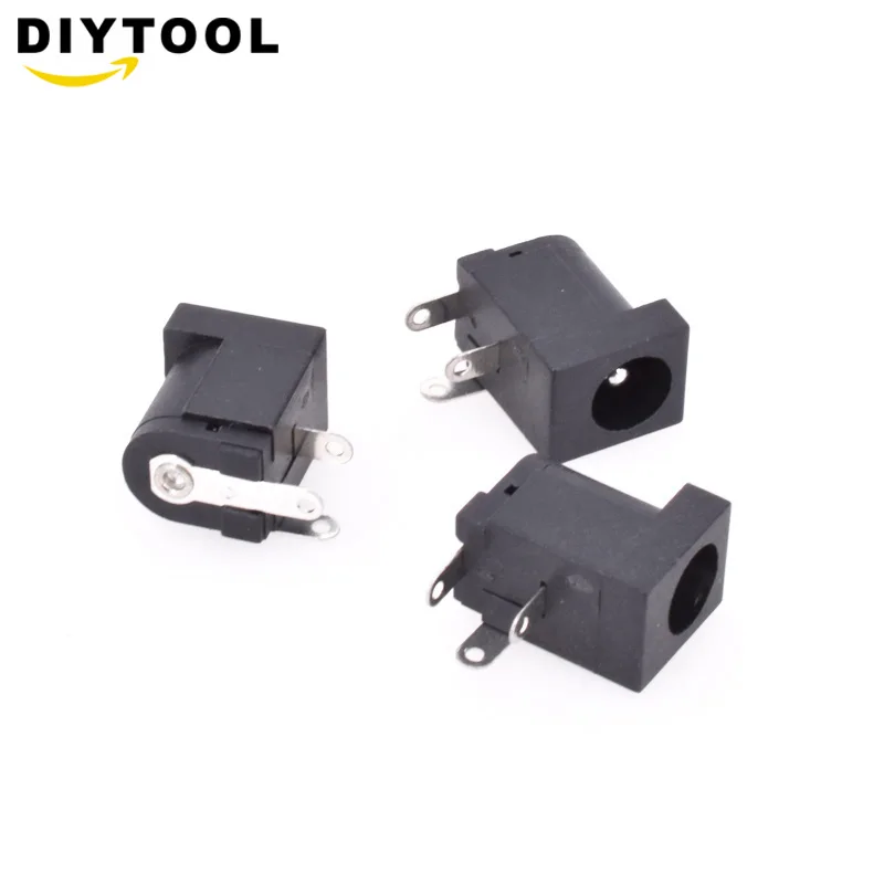 

50Pcs 5.5 x 2.1mm DC Power Supply Socket Female Jack Plug Port Connector Black