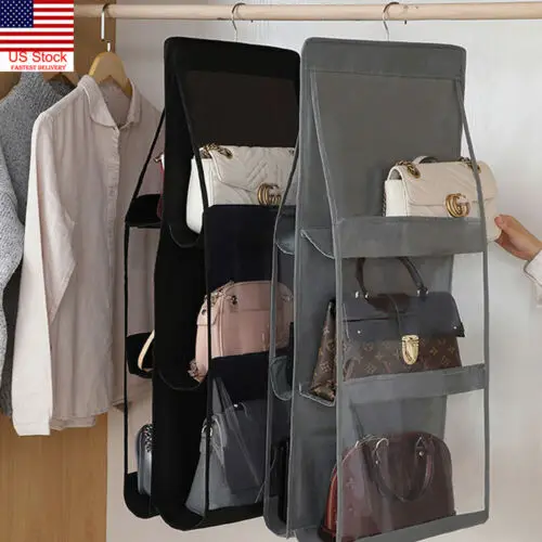 6 Pocket Foldable Hanging Bag 3 Layers Folding Shelf Bag Purse Handbag Organizer Door Sundry Pocket Hanger Storage Closet Hanger 6 Pocket Foldable Hanging Bag 3 Layers Folding Shelf Bag Purse Handbag Organizer Door Sundry Pocket Hanger Storage Closet Hanger