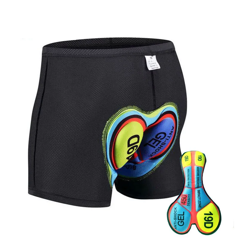 

2018 Cycling Shorts with Soft Pad Unisex Bicycle Cycling Comfortable Underwear Silica gel Padded Bike Short Pants 6 Size shorts