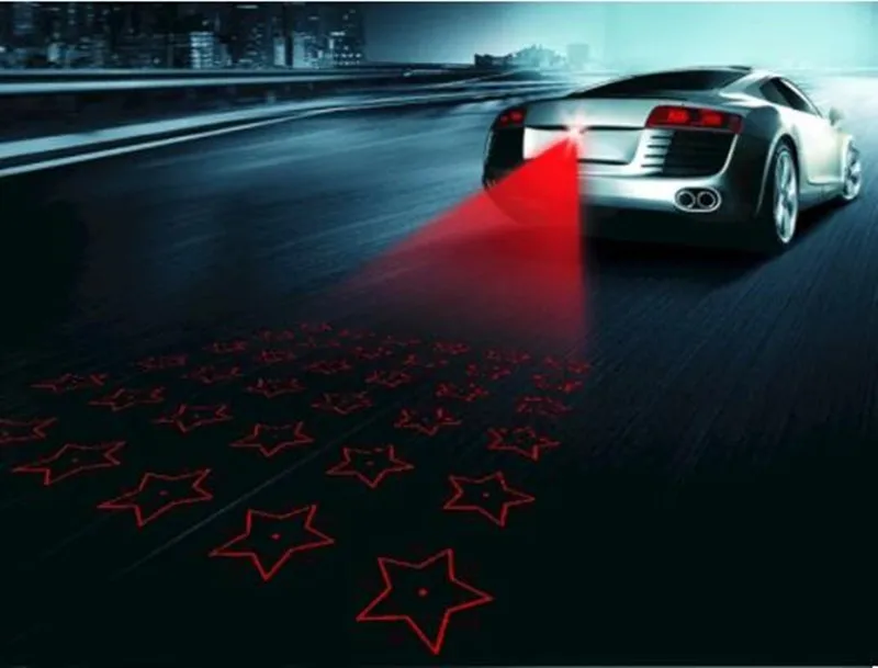 Car styling LED Laser Fog Light Anti Collision Tail Signal Warning Lamps for Jeep wrangler grand cherokee compass renegade | Автомобили и