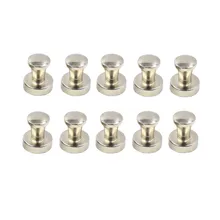 Discount 10pcs Strong Mini Magnetic Circular Hook Hanger Magnets Linked Home Kitchen Wall Hold power neodymium magnet hook D16mm Limited supply