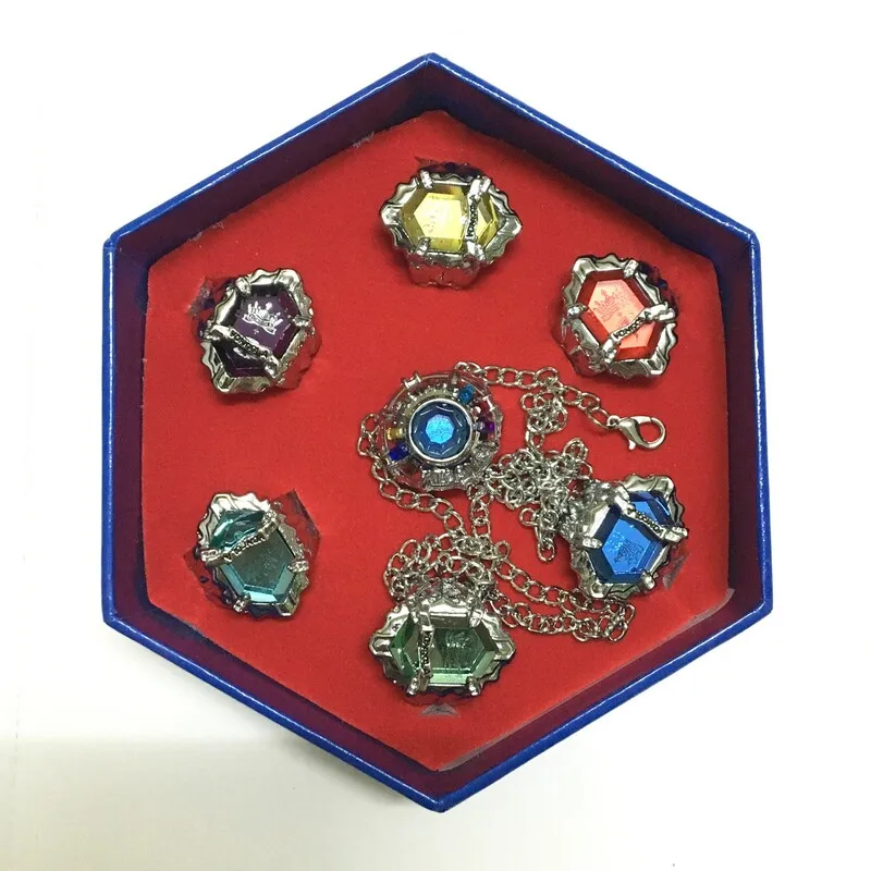 

Katekyo Hitman Reborn Sawada Tsunayoshi Gokudera Hayato Sasagawa Ryohei Hibari Kyoya fingerring metal pendant cosplay rings