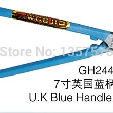 2014New 1 шт./лот GH244 UK 7 дюймов синяя ручка резак, Ювелирные плоскогубцы инструменты для изготовления ювелирных изделий DIY Инструменты