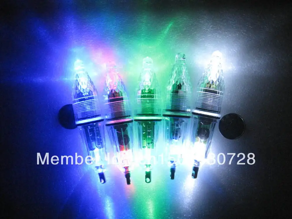 

MR OCTOPUS5pcs LED Deep Drop Underwater Flash Fishing Light Mini 12CM Color-gathering Noctilucent white colour