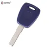 Case Chiave per Fiat 500 Ducato  SIP22 Blue Blank Shell For Transponder Key Uncut Blade