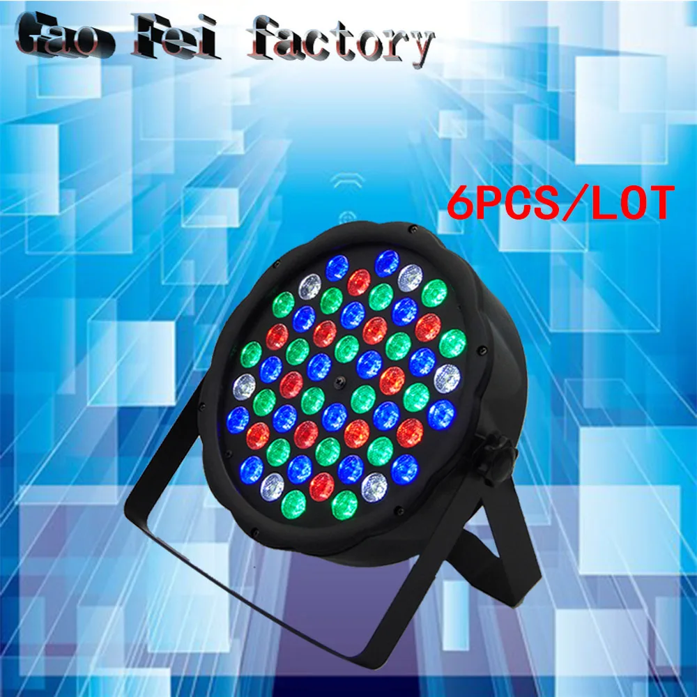

6pcs/lot RGBW full color 54x3w LED bar dmx PAR China LIGHT