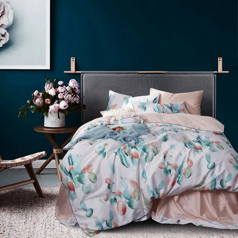 

New Bedding Set Queen King size Bed sheet set Luxury Egypian cotton digital printing Bedding sheet Duvet Cover set