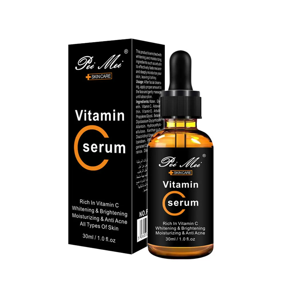 Pei Mei Vitamin C20 Face Serum Whitening Brightening Moisturizing Anti Acne Anti Aging Reduces Age Spots anti Freckles Fade Dark - Вес нетто: 30ml