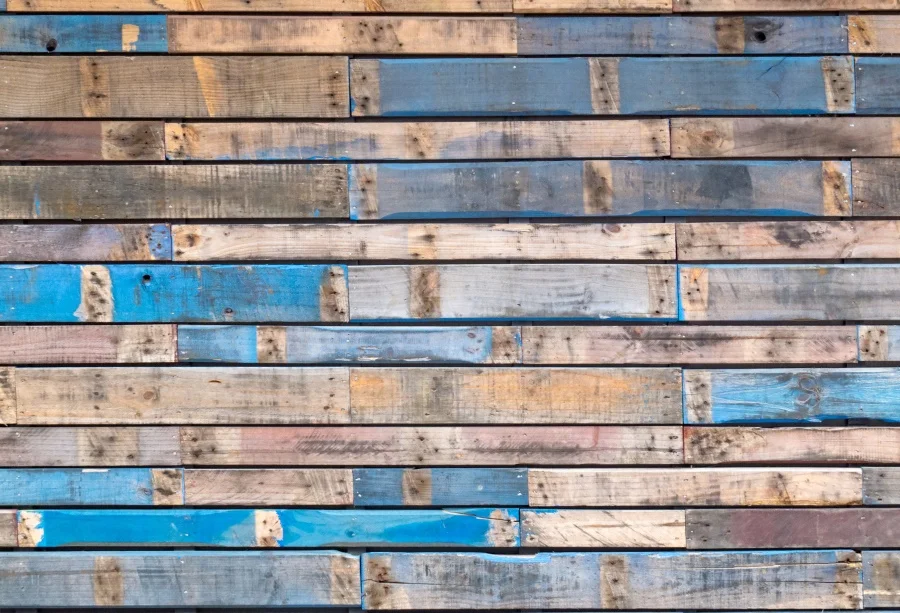 

Laeacco Wooden Backdrops For Photography Blue Fade Peeled Board Planks Child Portrait Photographic Backgrounds For Photo Studio