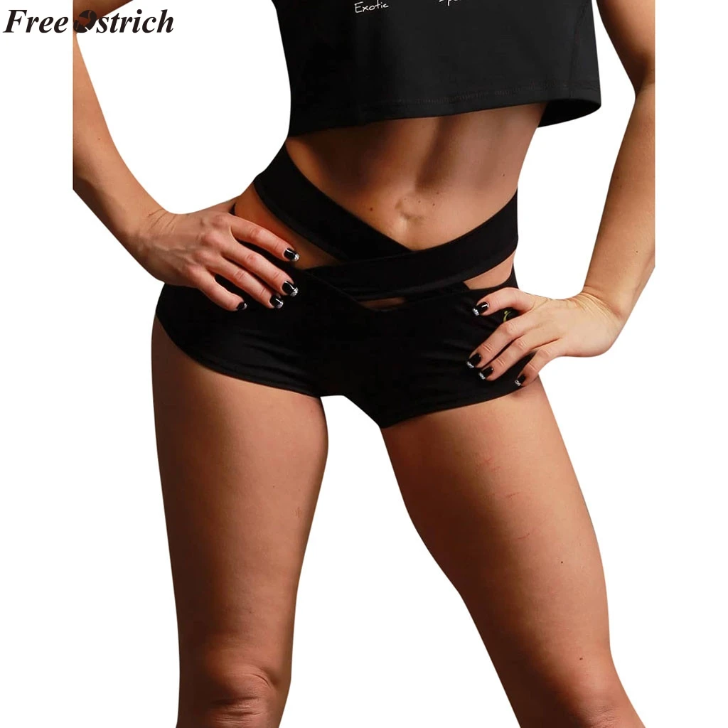 FREE OSTRICH 2109 New Women Sports Fitness Women Elasticity Exercise Running Sports Fitness Short Pants Trouser