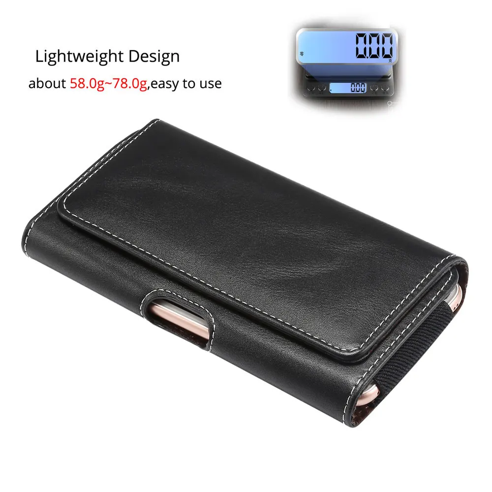 Universal Smartphone Case Belt Clip Mobile Phone Bag Holster Leather Case For Samsung s10 s9 s8 plus s7 s6edge s6 s5 J4 J5 A5 A8