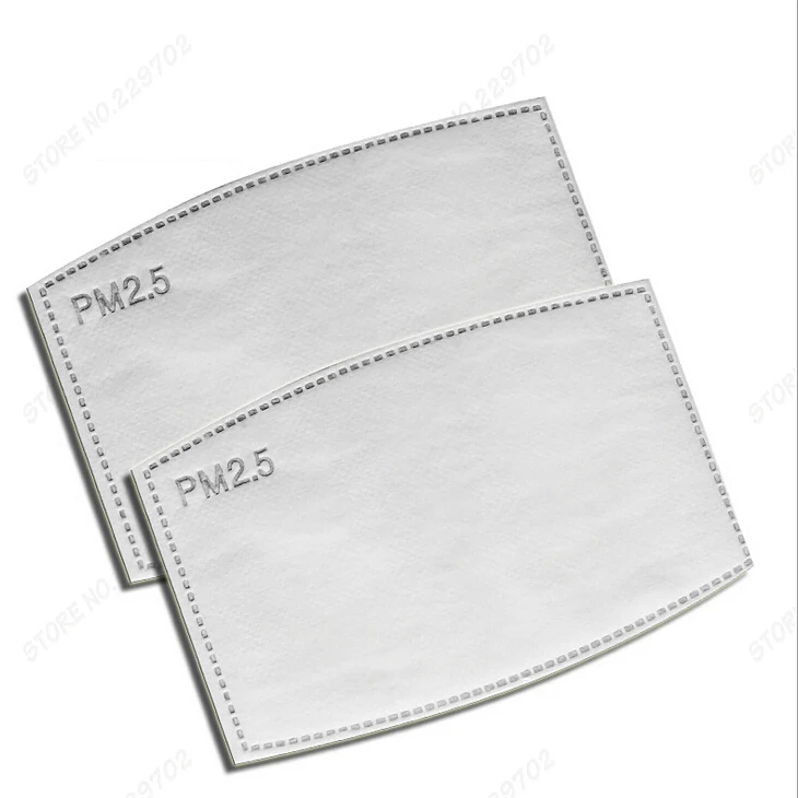 50pcs/lot 5 Layers PM2.5 KN90 N95 Activated Carbon Filter Insert