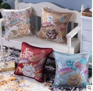 

48x48cm/58x58cm/48x68cm Luxury European style sofa pillowcase large cushion cover lumbar floral pillow cover for backrest indoor