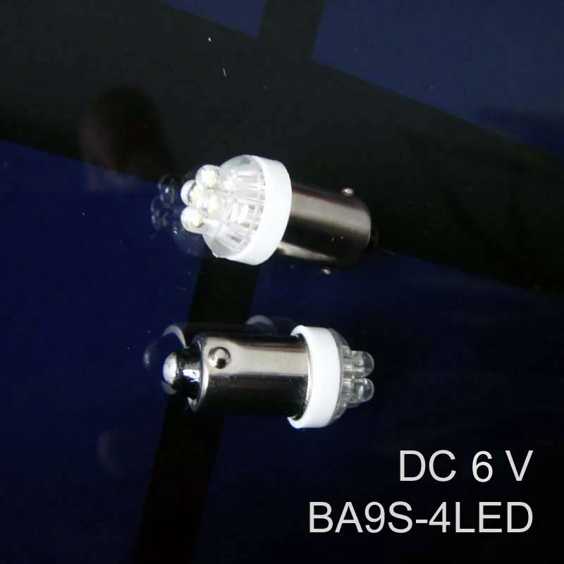 

High quality 6.3v LED BA9S Indicator light,6v BA9S led lamp,led BA9S bulb 6.3V free shipping 4pcs/lot