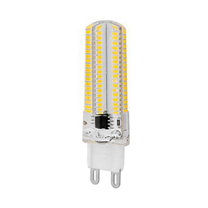 Лампочки, G9 G4 7W 3014 SMD 152 светодиоды теплый белый/холодный белый диммируемая силиконовая кукурузная Лампа 220v Энергосберегающая лампа