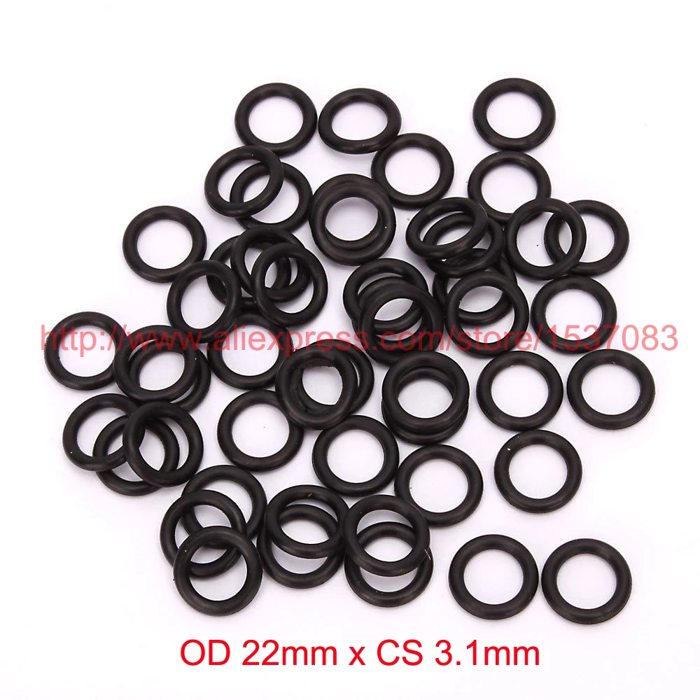 Section 1mm Rubber O-Ring gaskets 20Pcs OD 22mm  ID 20mm 