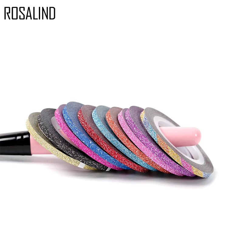 

Rosalind 10Rolls 2MM Matt 3D Effect Nail Stickers For Nail Design Manicure Nail Tools Nail Decoration