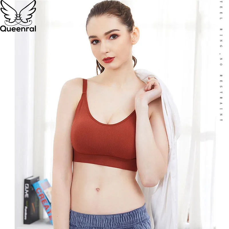 Queenral бюстгальтеры пуш ап для женщин нижнее белье BH Bralette беспроводной бюстгальтер