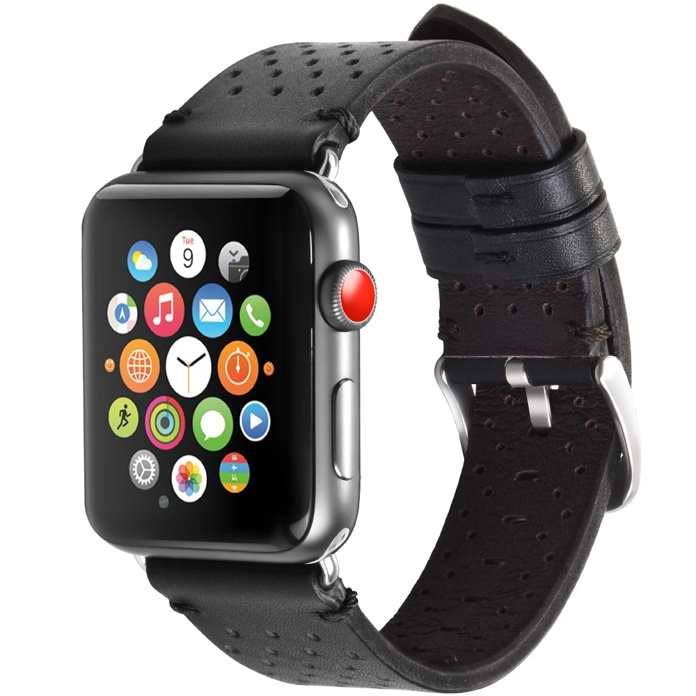 Beste HOCO 2018 Nieuwe Ontwerp Voor Apple Horloge Bands 42mm 38mm Serie 3 2 1 iWatch echt koe lederen horlogebanden horloge accessoire armband