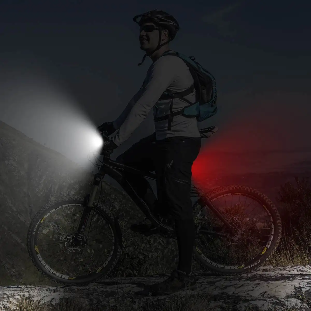 Супер яркий USB Led велосипед Водонепроницаемый передняя лампа Перезаряжаемый велосипед свет 4 режима света ремешок перезаряжаемый фонарь комплект