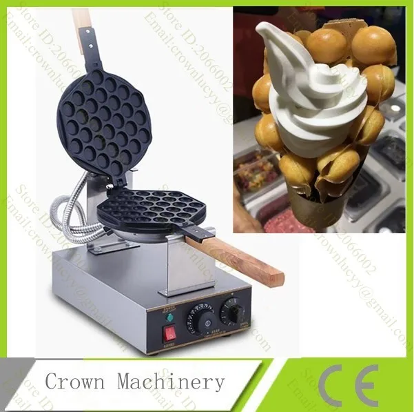 Professional Egg Bubble Waffle Maker Ice Cream Egg Waffle Maker Hong Kong Waffle  Machine With Ce - AliExpress