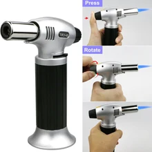 Выдувной фонарь бутановый уличный многоразовый с замком безопасности алюминиевый сплав шеф-повара инструмент пламя приготовления пищи портативный DIY пайки выпечки