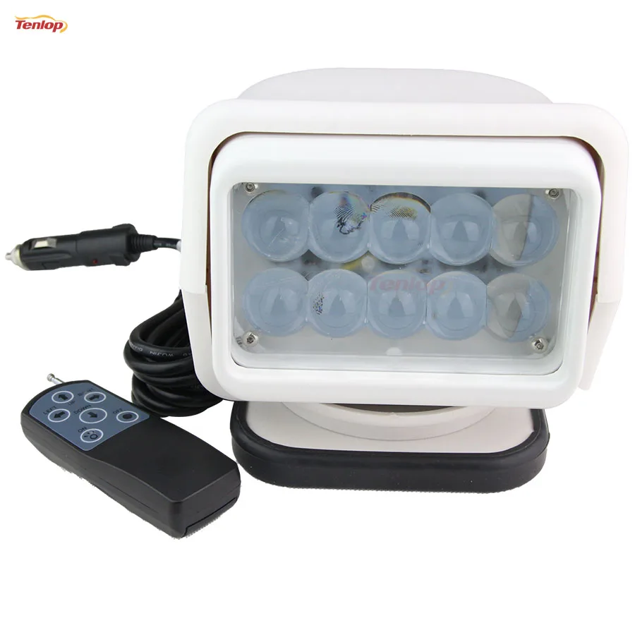 Rotatable 50W LED Searching Light With Magnetic Base For SUV Offroad 4*4 Boat Household Hunting 12/24V(Without Battery)