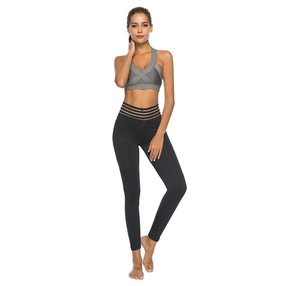 

Sexy push high fitness leggings ladies pants high waist exercise long leg exercise black leggings pocket S-XL