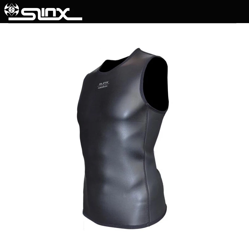 Slinx Мужской 2 мм неопреновый гидрокостюм жилет высокого качества черный жилет без рукавов для подводного плавания паруса размера плюс для серфинга и йоги гидрокостюм