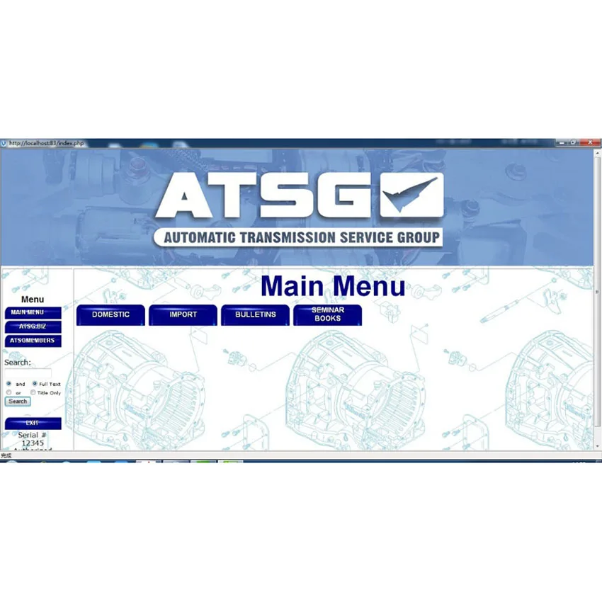 

Car Diagnostic ATSG 2012 Softwre Transmission Repair Manual Automatic Transmissions Service Group Repair Information Service