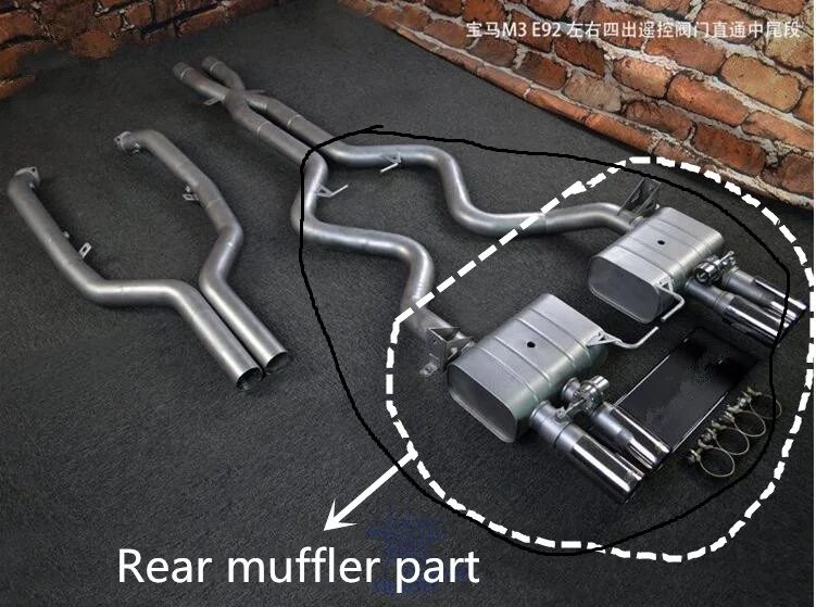 

CATBACK EXHAUST MUFFLER SYSTEM FOR BMW E92 M3
