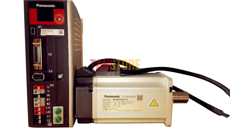 100% New Origin Japanese Panasonic 400W Ac Servo Motor And Driver Combo MBDJT2210+MHMJ042P1S Good Package 72 Hours Derlivery |