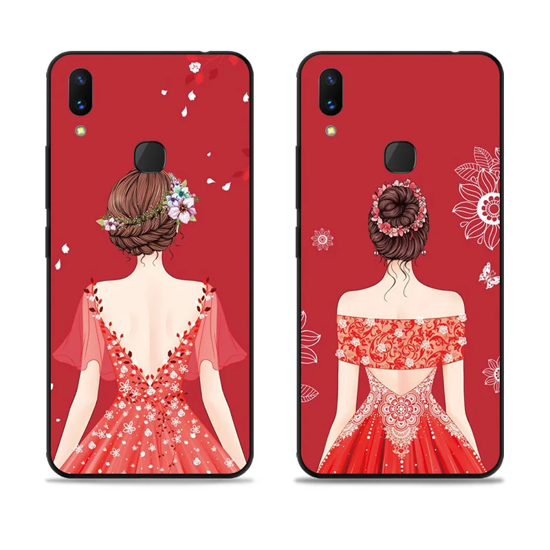 Крышка для Vivo V11i Capa Cover Красивая девушка противоударный мягкий ТПУ задняя крышка 6,3 ''для Vivo V 11i чехол для телефона VivoV11i Coque shell