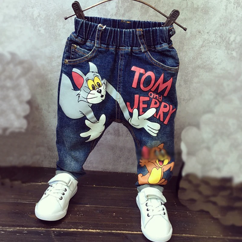 Bande Dessinee Tom Et Jerry 2 7ans Enfants Pantalon Pantalon 16 Bebe Garcons Filles Jeans De Mode Automne Enfants Pantalons Enfants Vetements Aliexpress