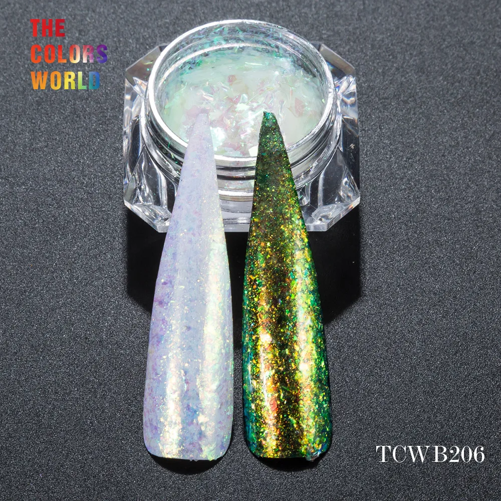 Flocos de Efeito Mágico de Grande Porte para a Arte do Unha Polonês e Outros Camaleão Flocos Unha Decoração Diy Tcwb206