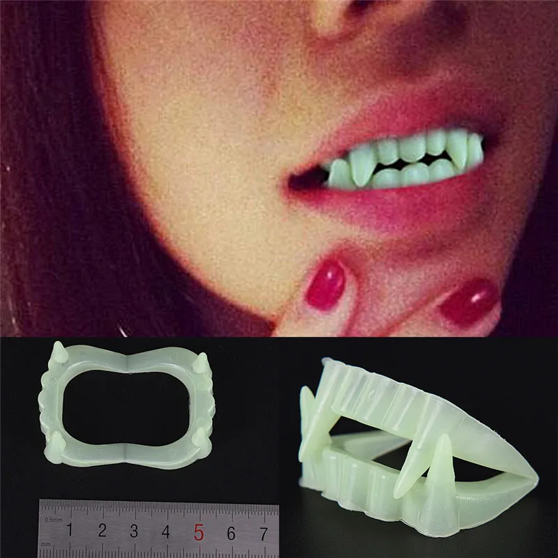 10pcs Vampire Teeth Fangs Toys Safe Resin Box Packed Halloween Fangs