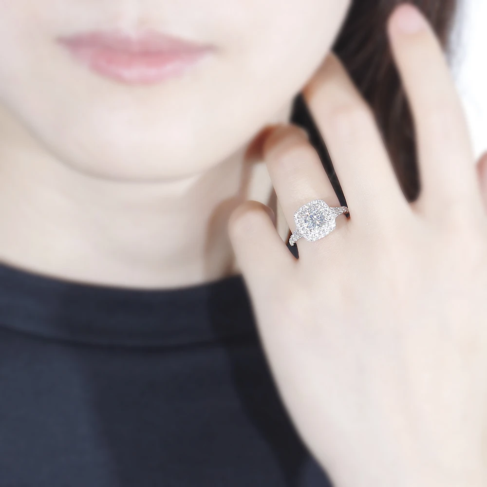 double halo moissanite engagement ring for women (2)