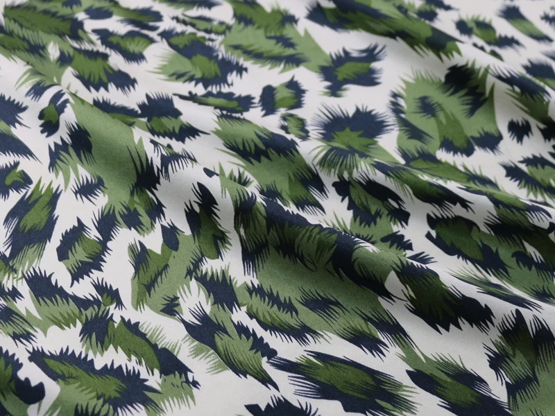 Леопардовая дизайнерская атласная ткань африканская ткань с принтами