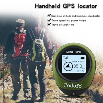 

Mini Portable Handheld Keychain GPS Tracker G0077 GPS Tracking Tool Pathfinding Locator Compass for Outdoor Sport Travel