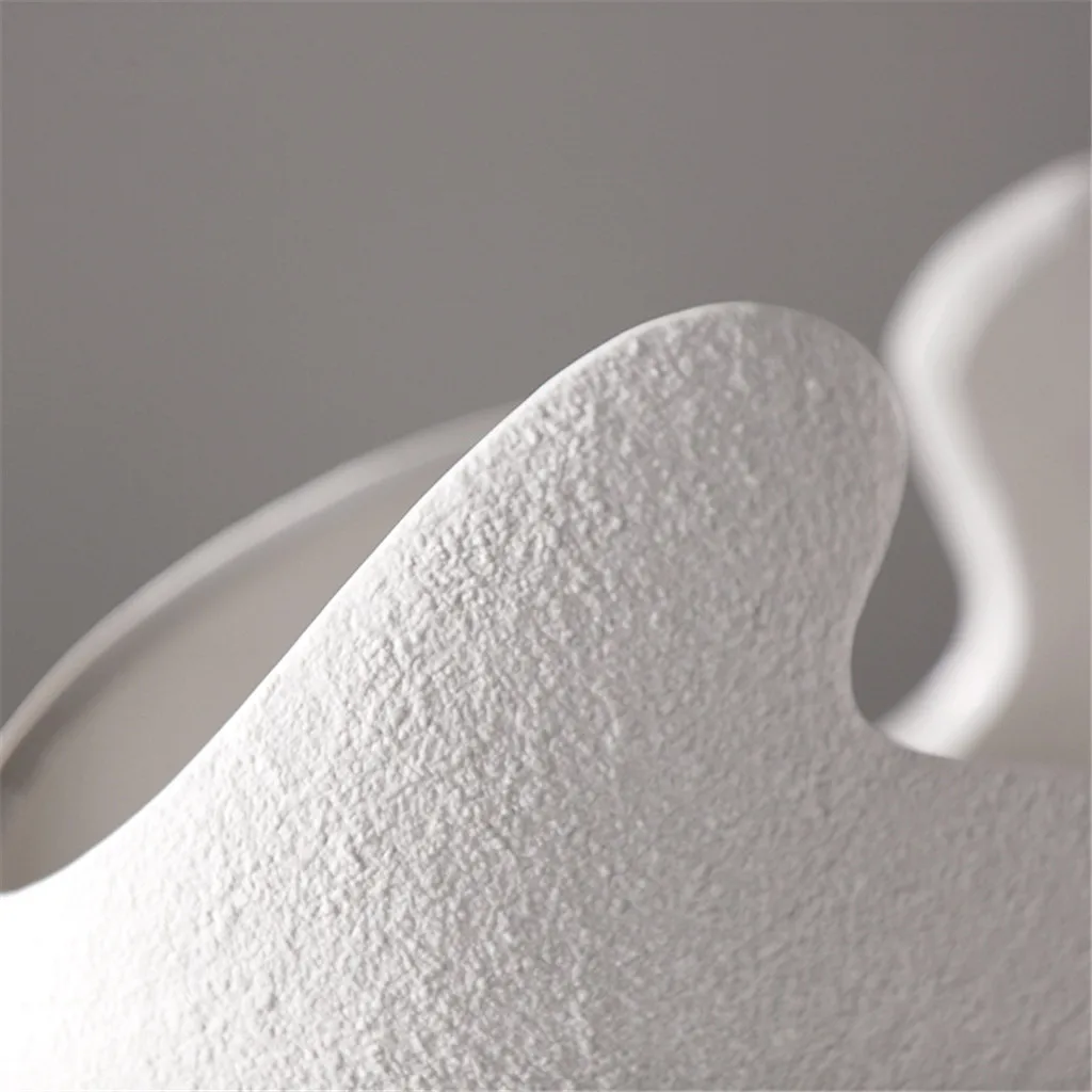 Ceramic Crack Egg Flower Vase Pot Ornament Collection Modern Home Decor