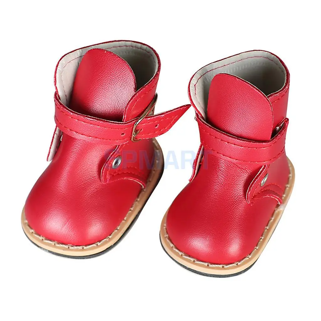 Fashion Dolls Half Boots Shoes Strap Buckle Ankle Boots for 18'' American Journey Girl My Life